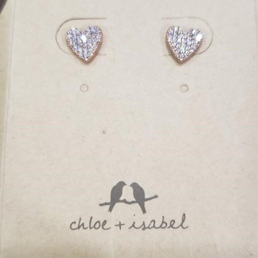 Petits Bijoux Heart Stud Earrings from Chloe + Isabel